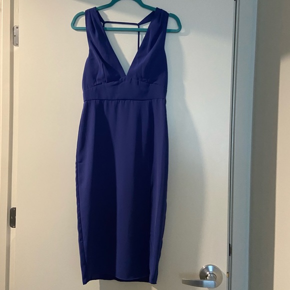 Lulu’s Royal Blue Midi Dress - Picture 3 of 6